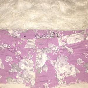 Rue 21 Purple Floral Shorts